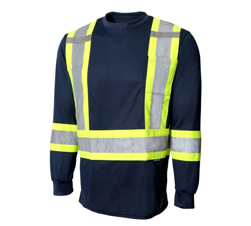 JG 10-665R - LONG SLEEVE T-SHIRT WITH REFLECTIVE STRIPES